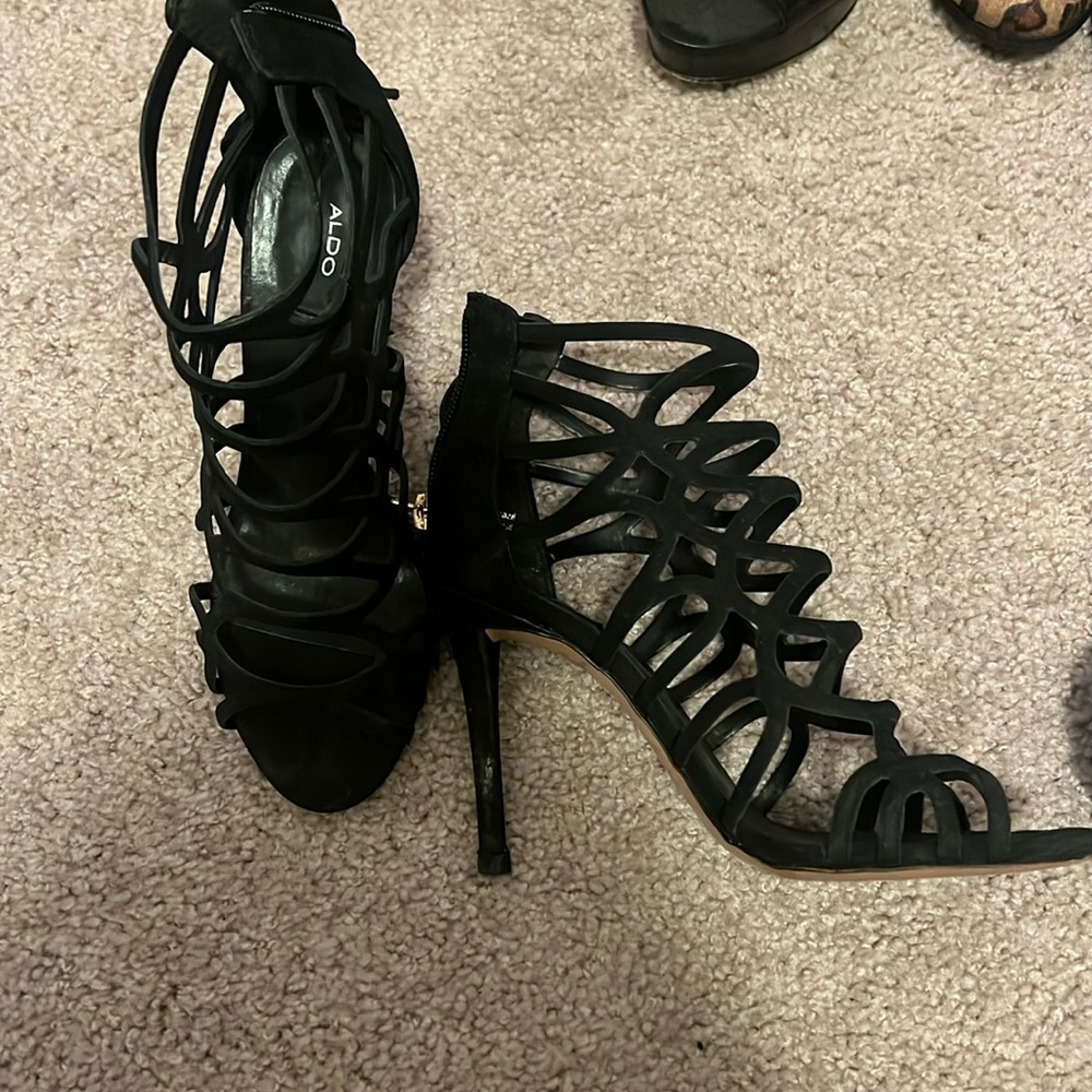 Black Aldo Heels
